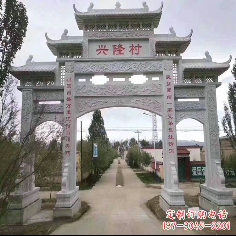 潍坊牌坊雕塑--武当山艺术之美