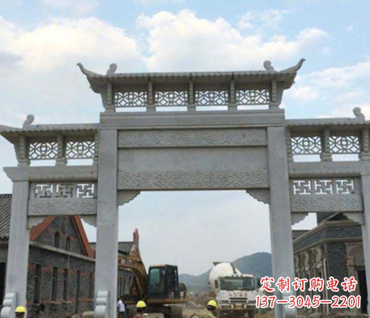 潍坊牌坊大理石石雕:显露美丽的古典风情
