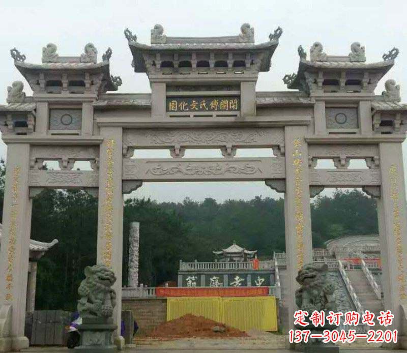 潍坊中领雕塑:顶级大理石牌坊石雕
