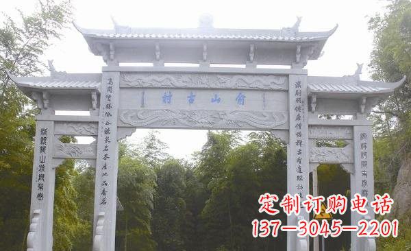 潍坊让精美的牌坊雕塑为您打造精美环境