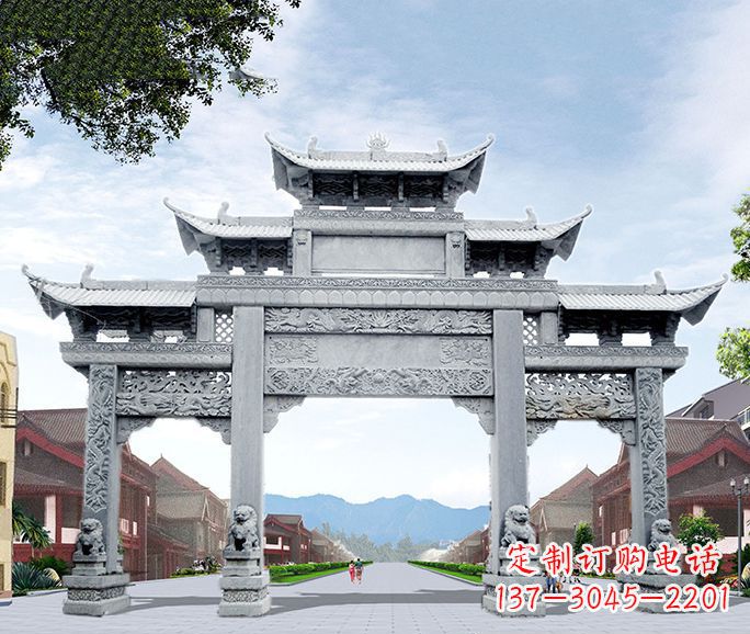 潍坊高品质牌坊石雕,为您量身定制