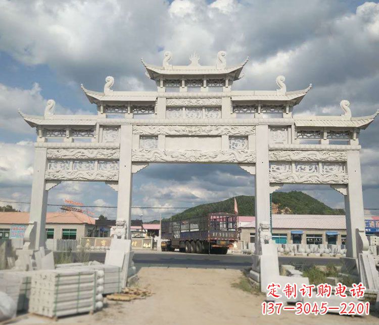 潍坊精美大理石牌坊石雕——给您的家园增添优雅气质