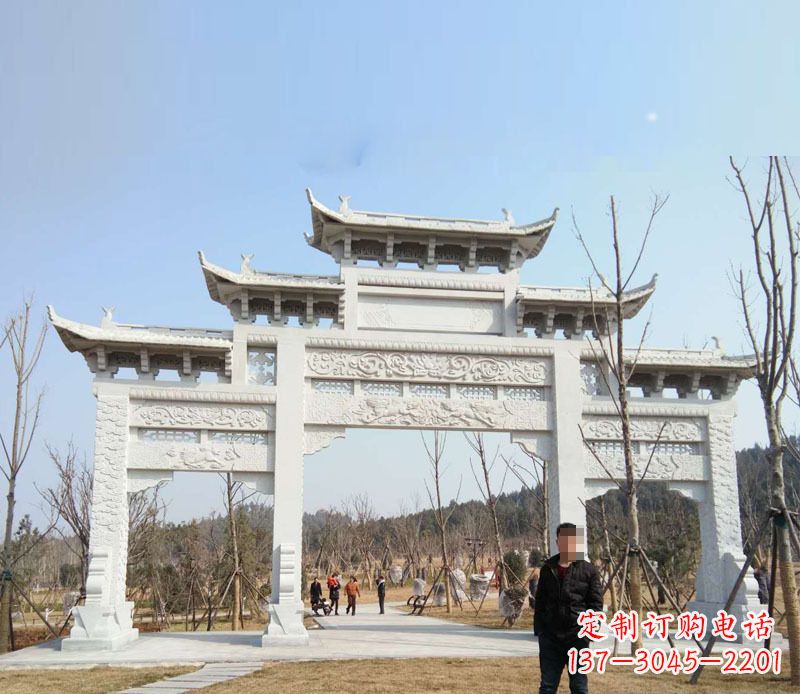 潍坊中领雕塑-牌坊石雕精美无比