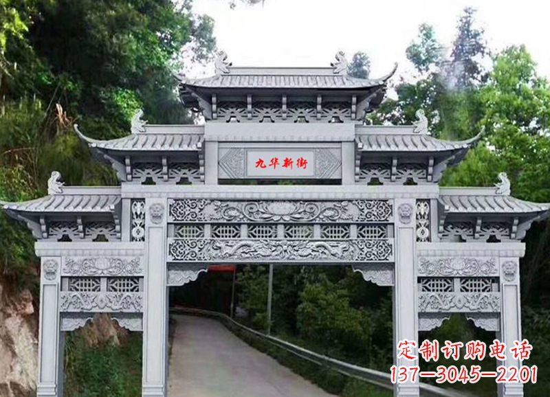 潍坊三门五楼石雕牌坊