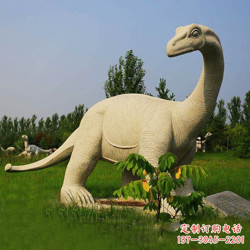 潍坊砂岩雷龙石雕恐龙-动物园园林动物雕塑摆件