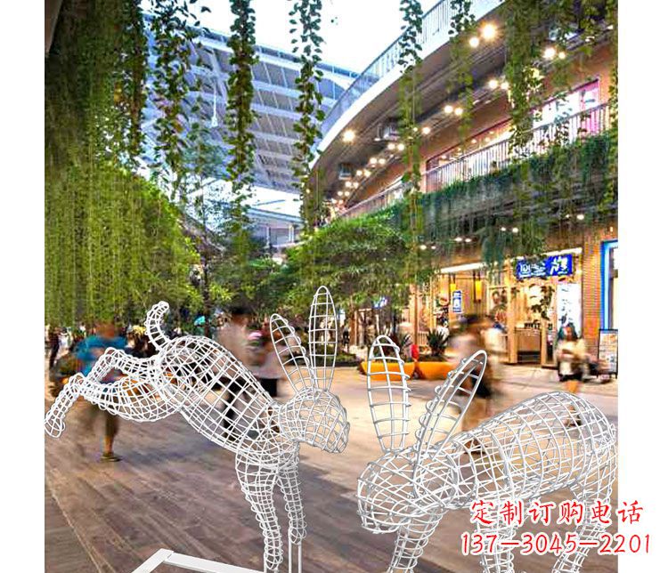 潍坊中领雕塑的精致兔子雕塑