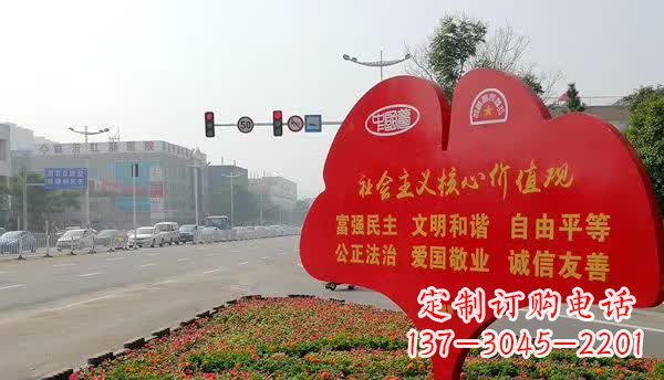 潍坊不锈钢雕塑,传承社会主义核心价值观