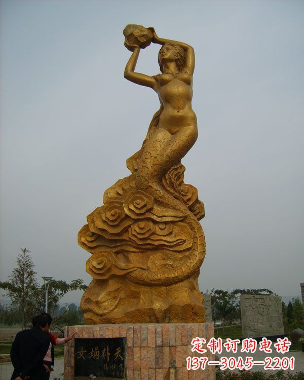 潍坊激发神话力量,女娲铜雕美化你的家居空间