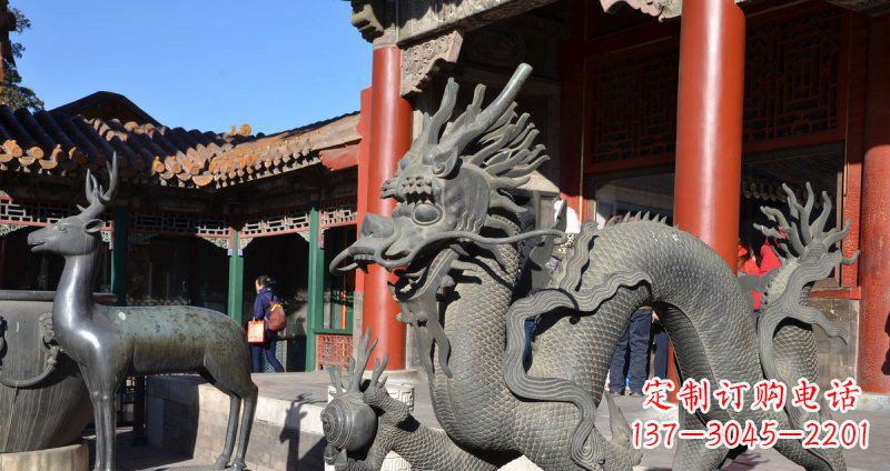 潍坊中领雕塑厂家的青铜神龙雕塑,以神龙作为主…