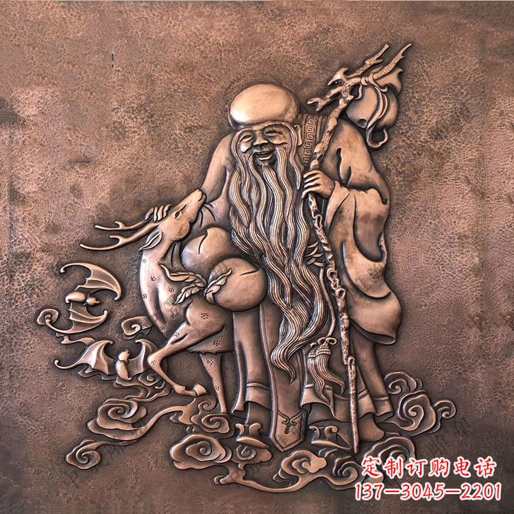 潍坊追求长寿的崇高象征——紫铜老寿星雕塑
