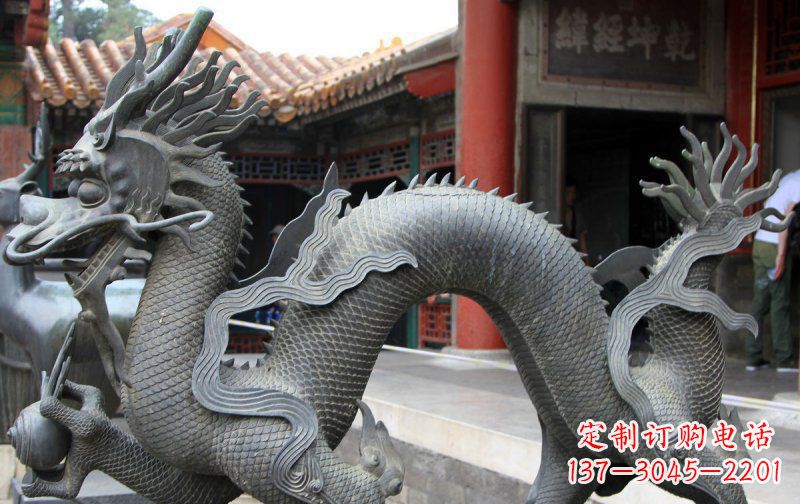 潍坊中领雕塑:精美神龙铜雕