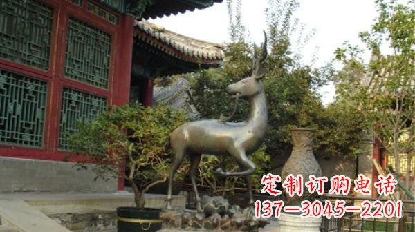 潍坊神鹿寺庙铜雕动物定制