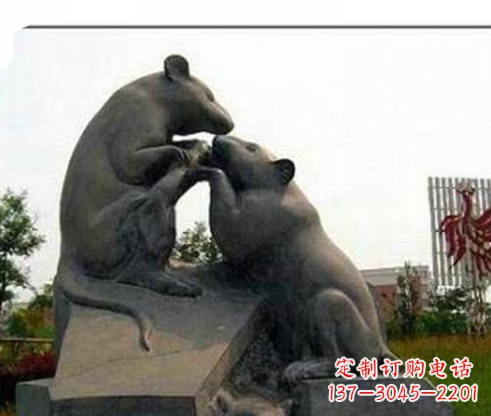 潍坊精美的老鼠石雕,让你拥有不一样的家居装饰
