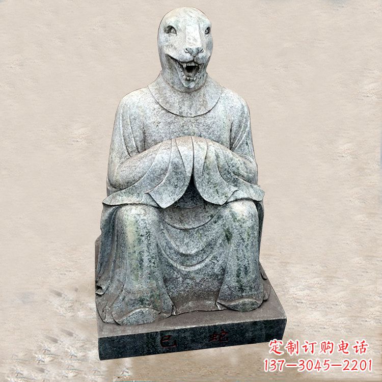 潍坊精美的生肖蛇兽雕塑