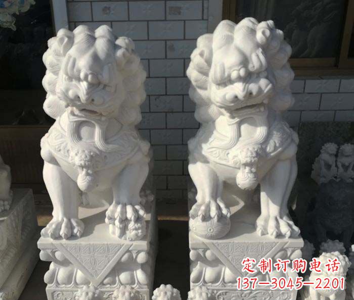 潍坊狮子门口石雕,工艺精湛品质卓越