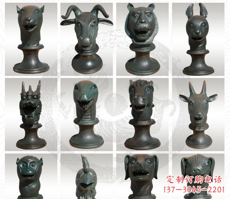 潍坊限量版十二生肖铜雕塑