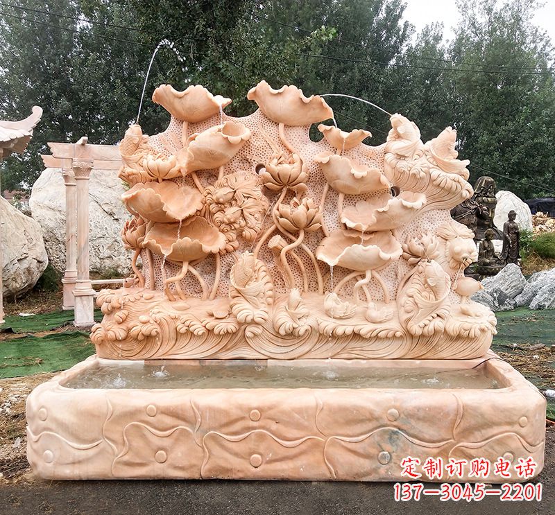 潍坊汇聚自然艺术的石材喷泉雕塑