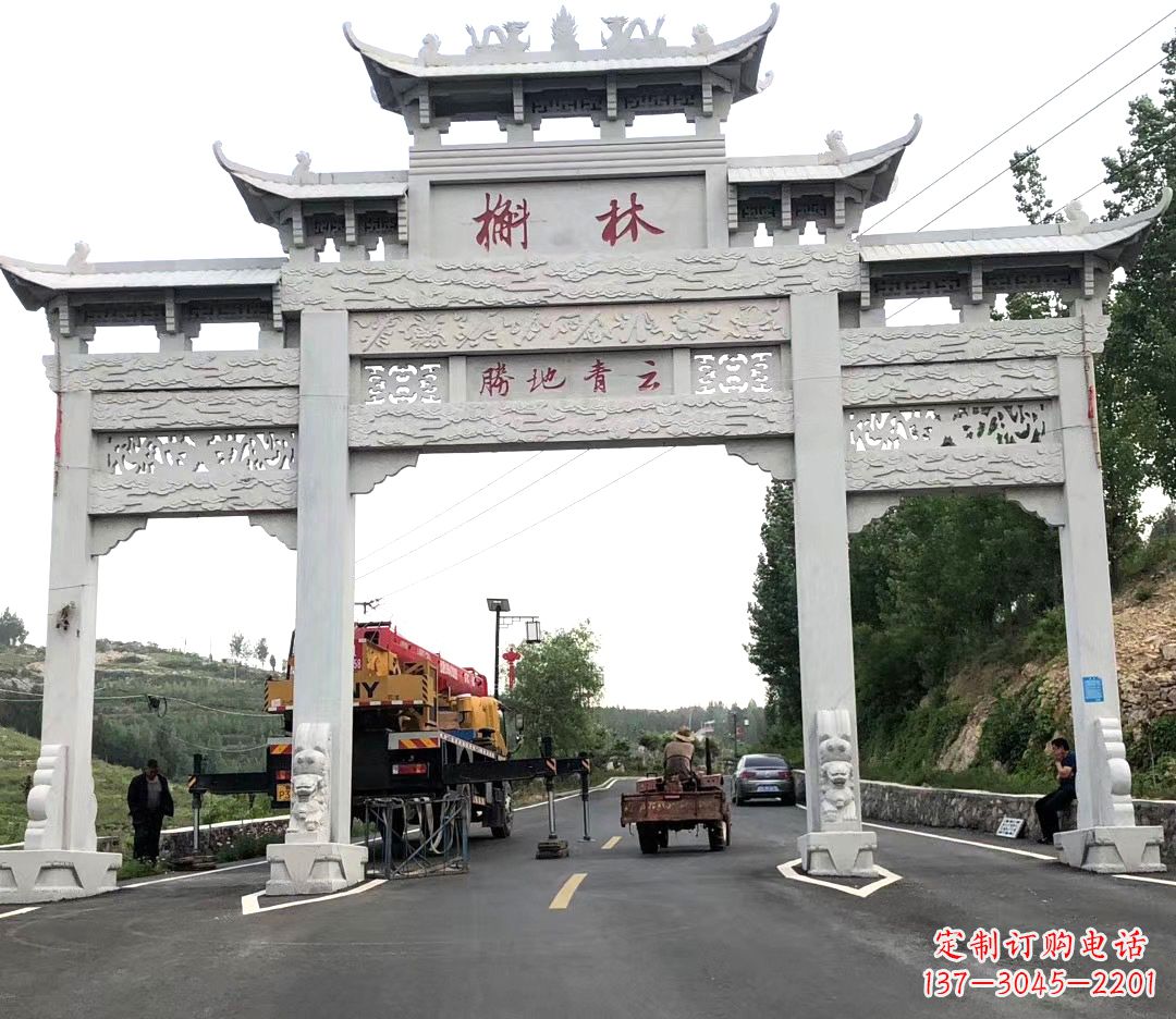 潍坊中领雕塑牌楼雕塑,精美绝伦