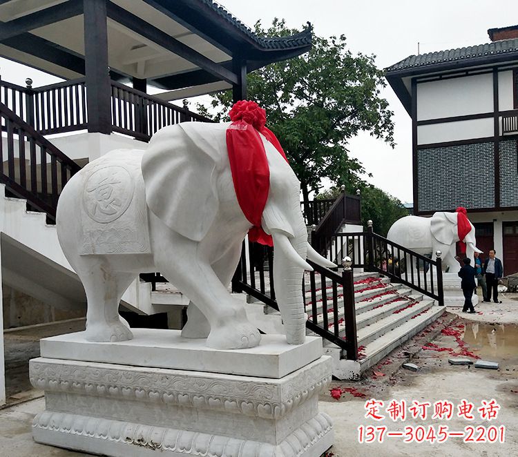 潍坊迎接观音祝福的精美大象观音栏杆