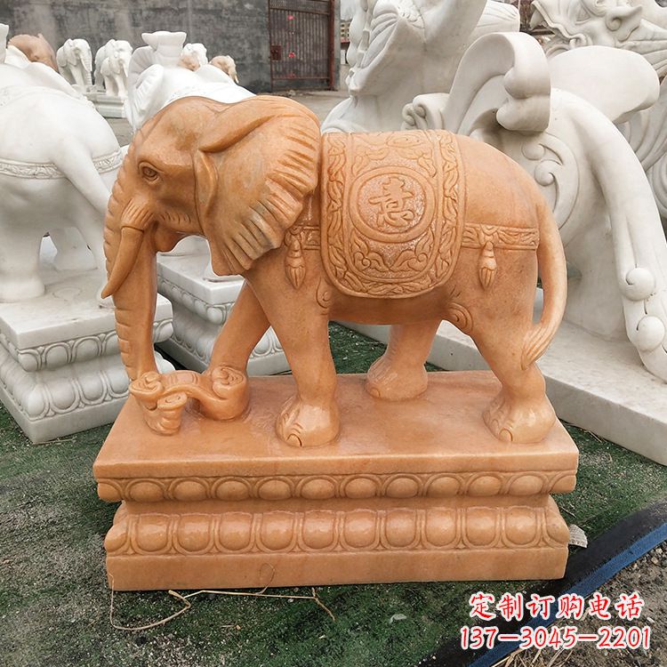 潍坊立柱大象雕塑,集美观和实用于一体