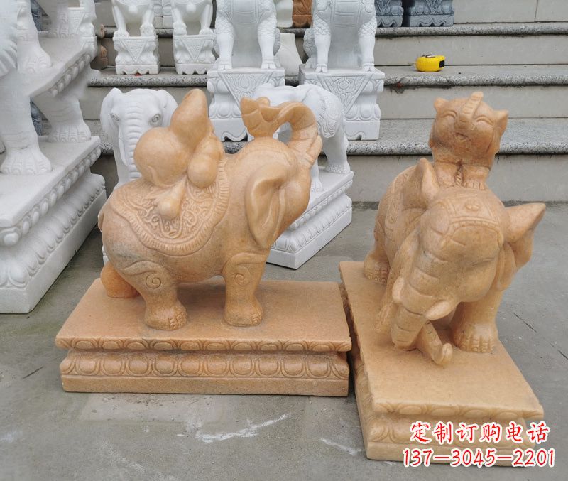 潍坊完美还原静谧大象雕塑