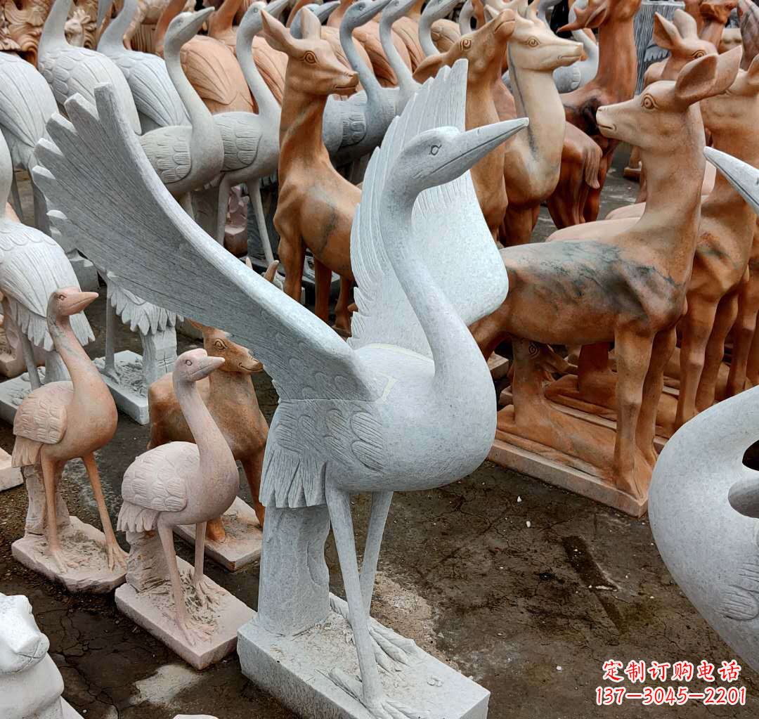 潍坊丹顶鹤雕塑,令您汲取自然之美