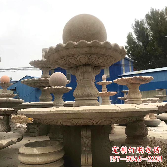 潍坊拥有祥和之美的玉石风水球雕塑