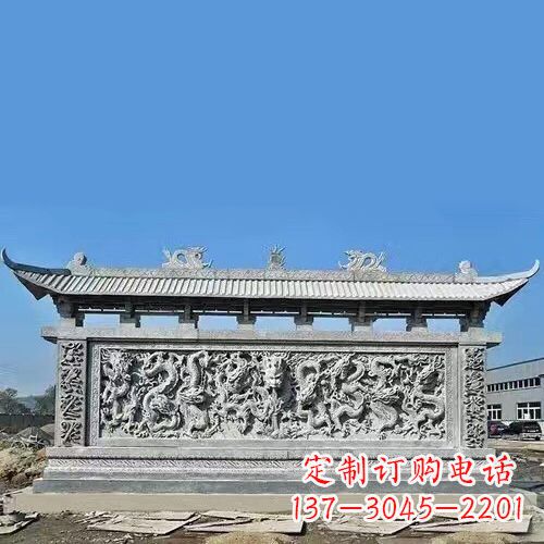 潍坊石雕浮雕影壁墙