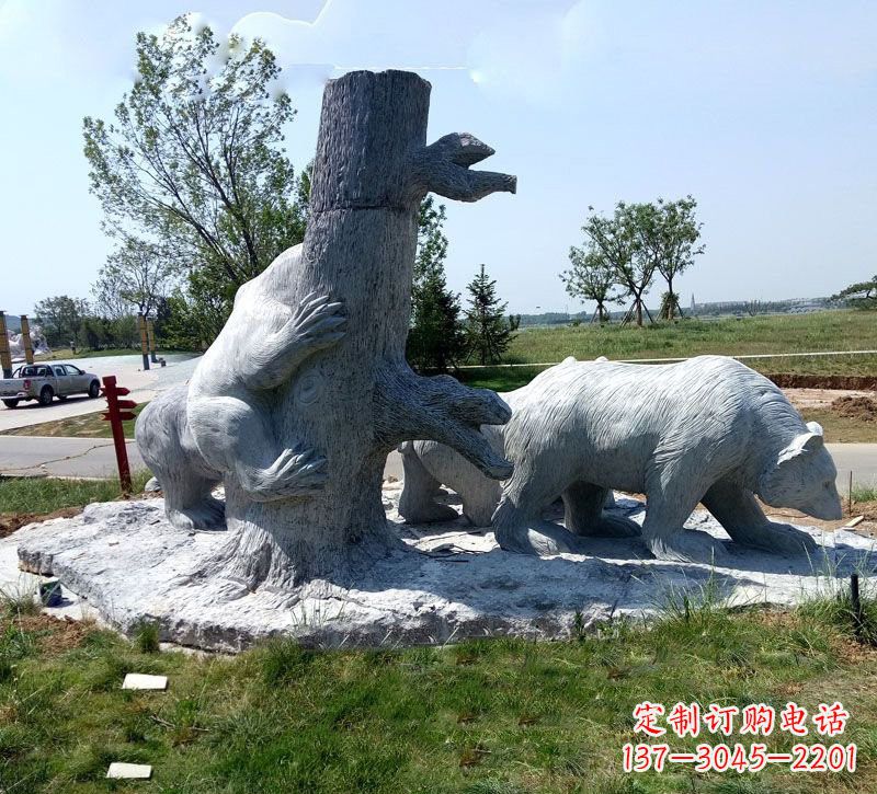 潍坊欧洲风格狗熊公园雕塑