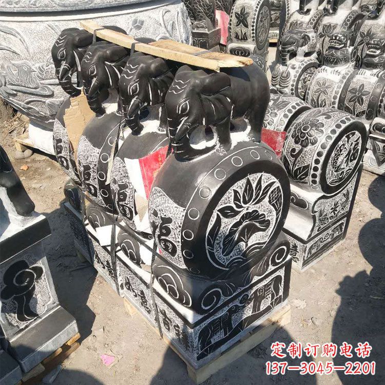 潍坊艺术精品,凤凰雕塑门墩