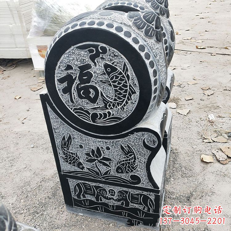 潍坊青石门墩雕塑,让您的家居典雅自有格调