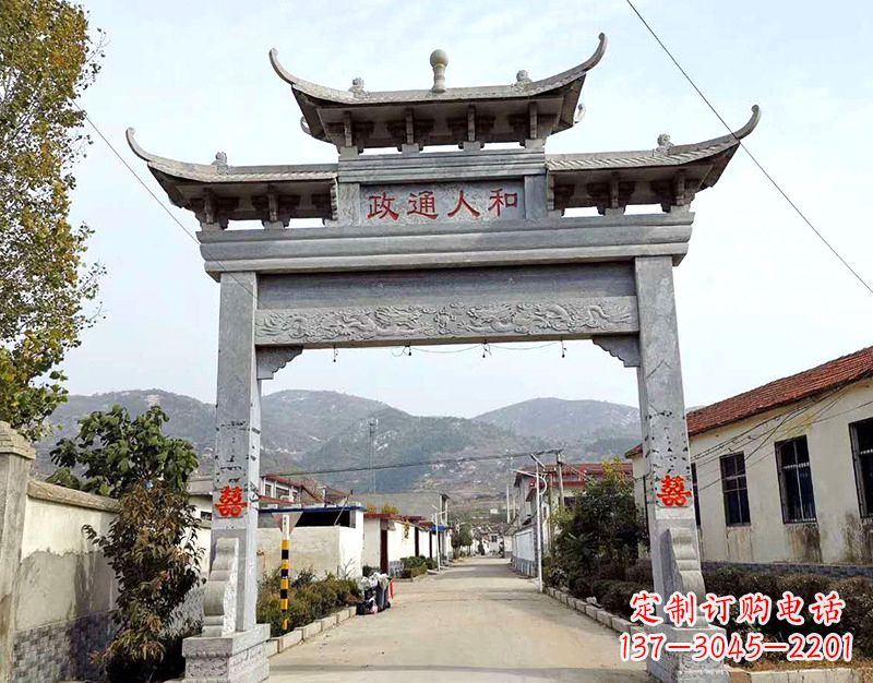 潍坊全球领先的石雕牌楼雕塑定制服务