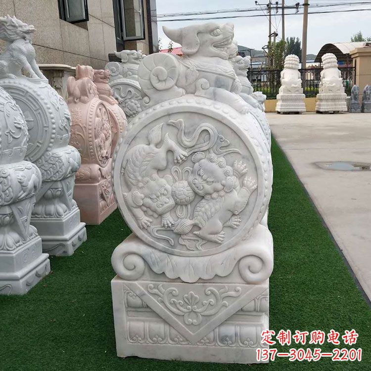 潍坊石雕牌坊抱鼓石,有艺术气息的雕塑定制