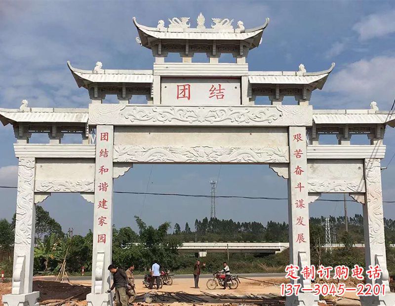 潍坊定制牌坊雕塑,展现精湛工艺