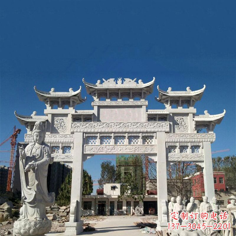 潍坊中领雕塑牌楼铸铜雕塑