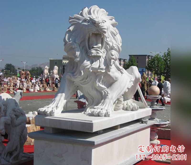 潍坊狮子雕塑,带来王者气派