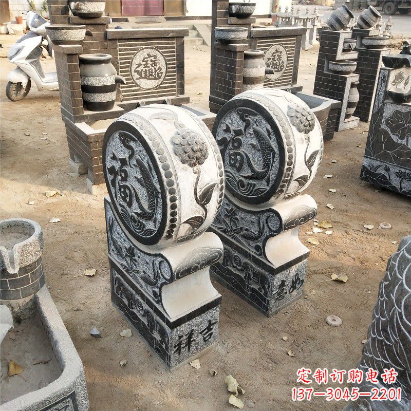 潍坊石雕青石门墩雕塑