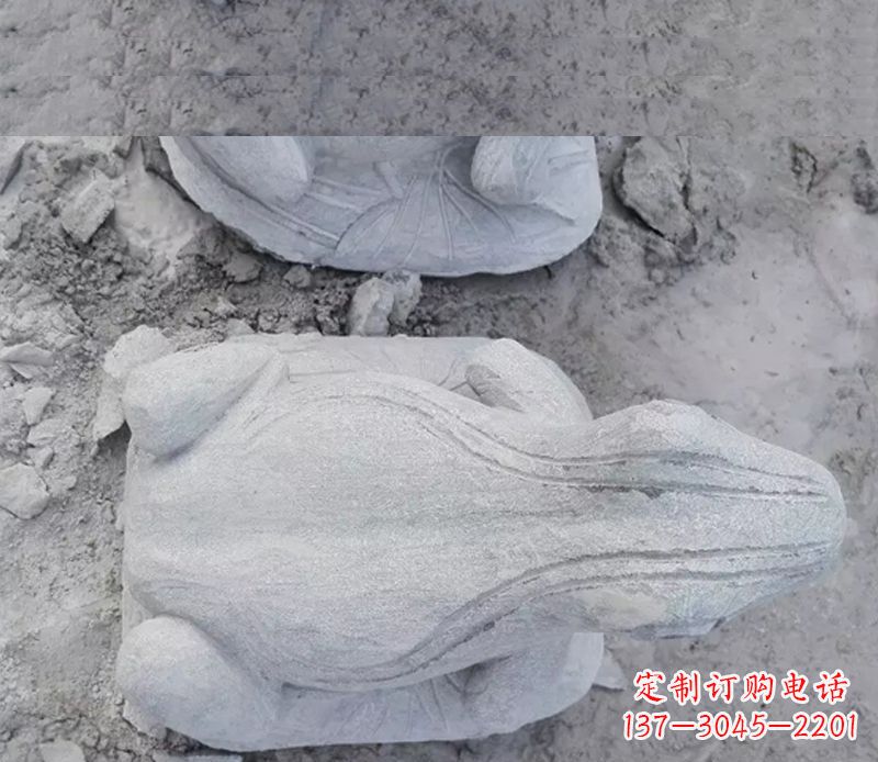 潍坊石雕青蛙雕塑