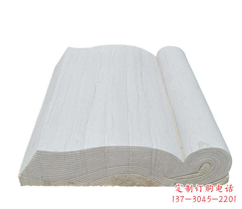 潍坊石雕无字书籍雕塑
