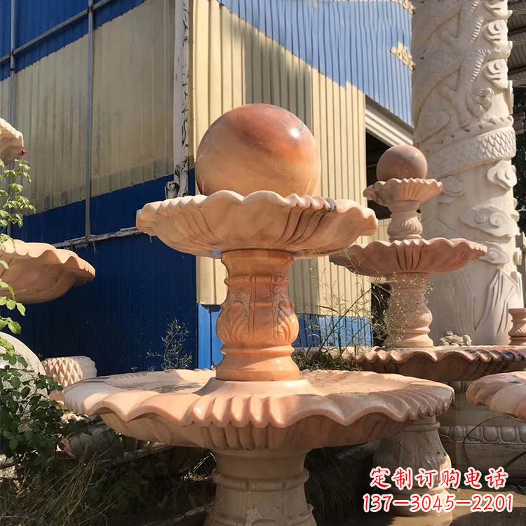 潍坊石雕五福临门风水球
