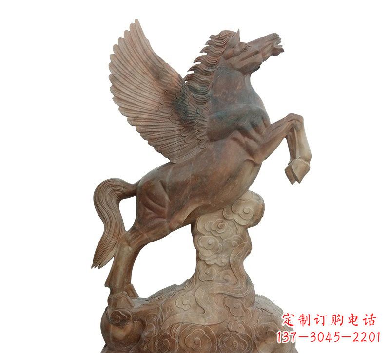 潍坊石雕祥云飞马