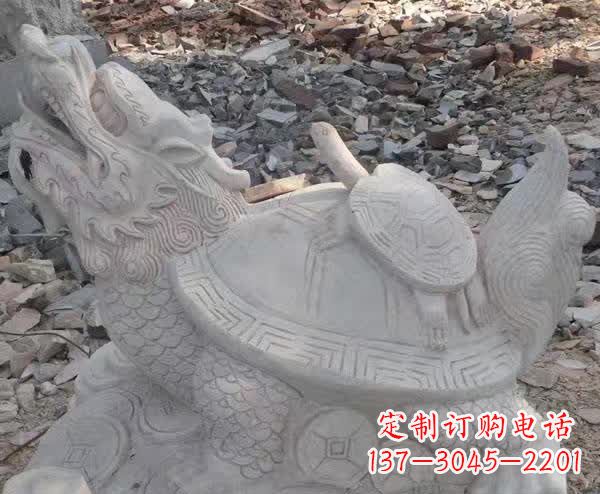 潍坊石雕招财神兽龙龟
