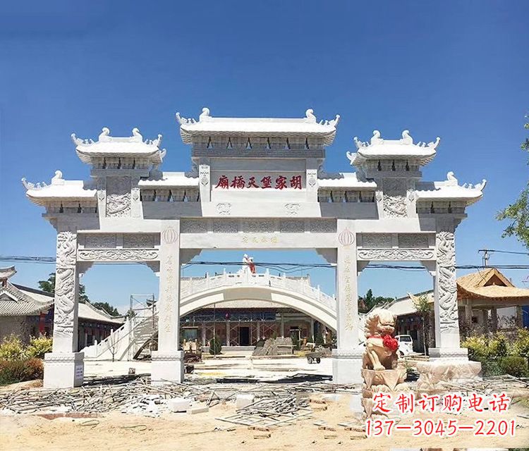 潍坊石牌坊的雕刻