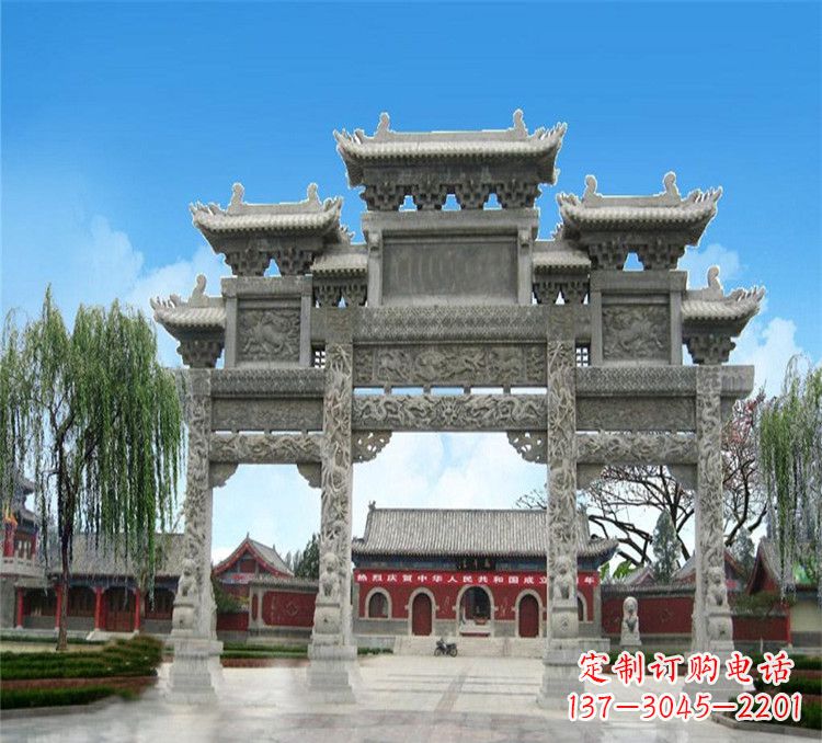 潍坊石牌坊效果图