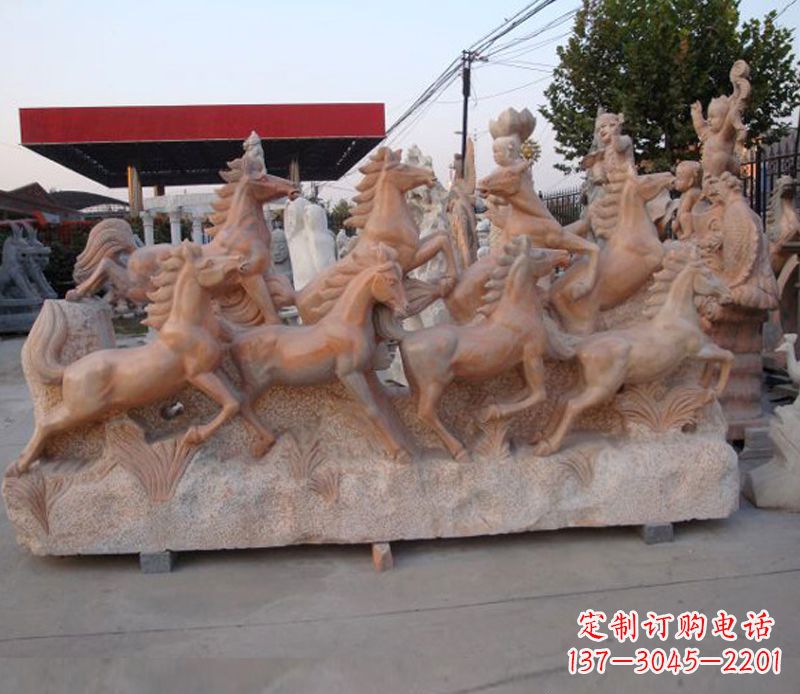 潍坊石头奔马雕塑