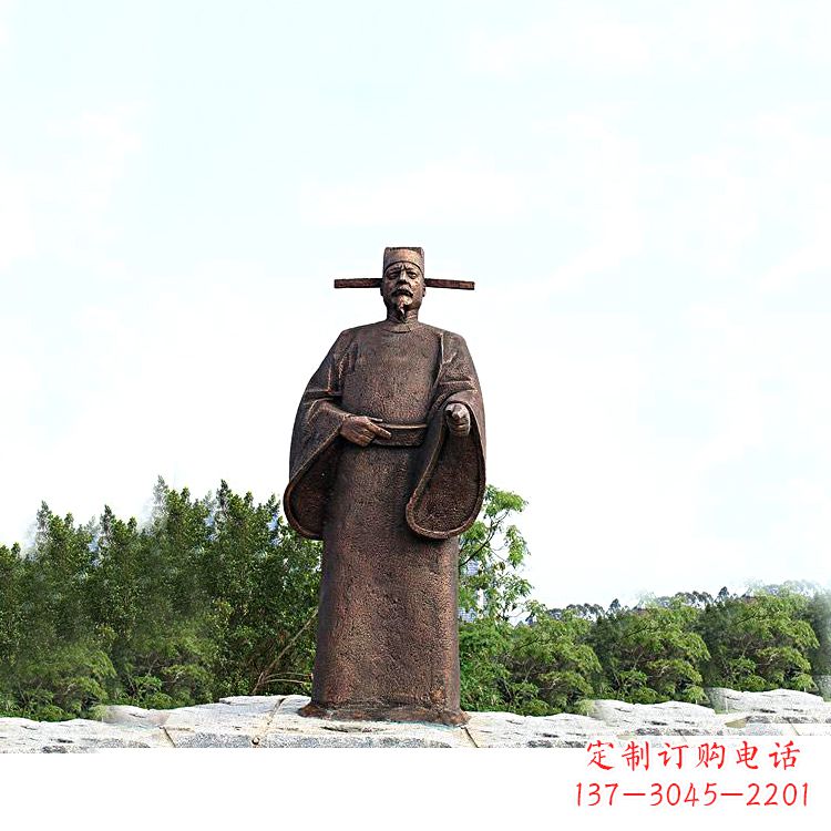 潍坊世界法医学鼻祖纯铜宋慈公园景区终归历史名人雕像