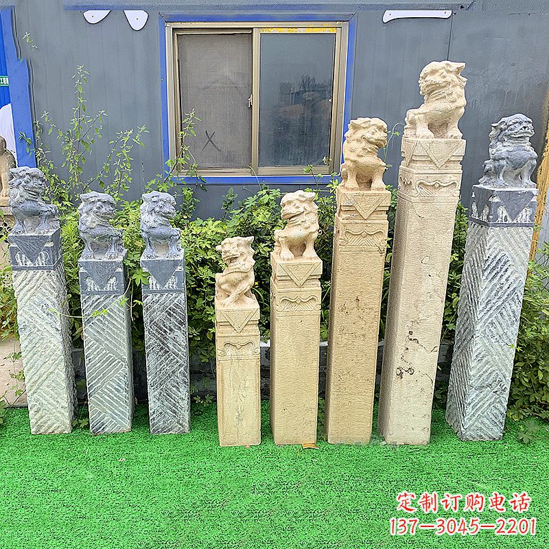 潍坊拴马桩狮子