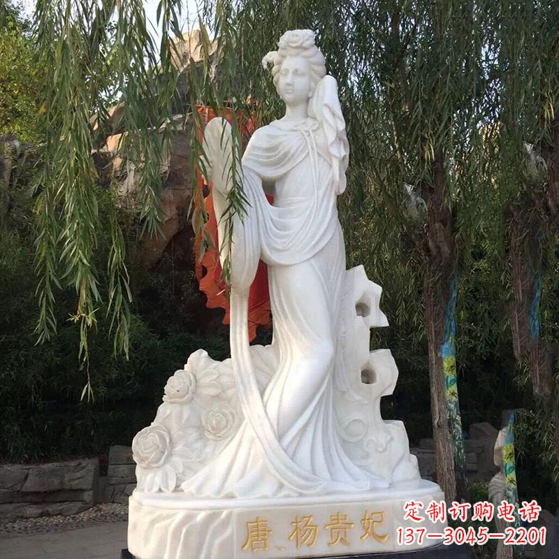 潍坊四大美女之汉白玉杨贵妃雕像