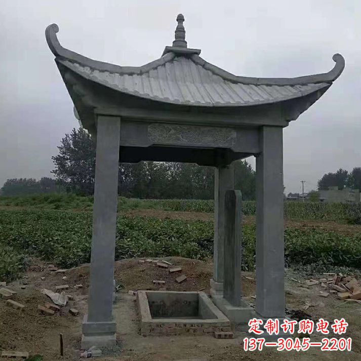 潍坊四角庭院石凉亭