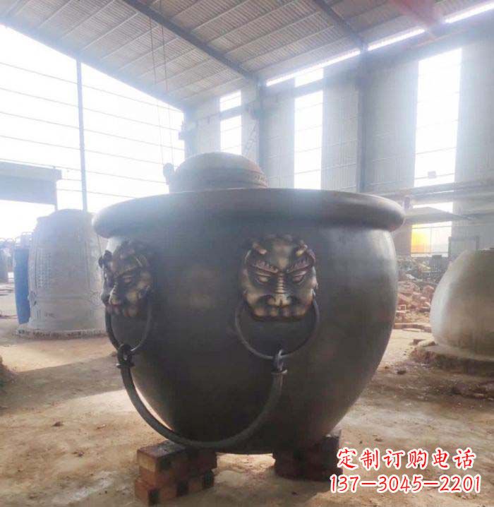 潍坊寺庙水缸铜雕